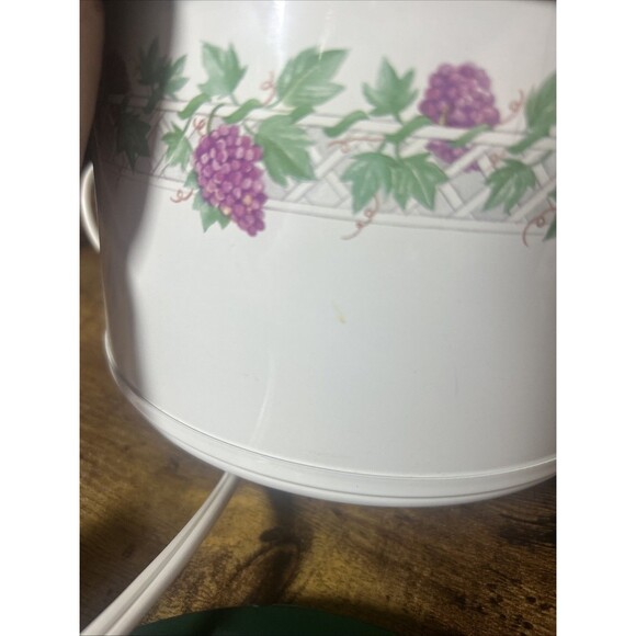 Vtg RIVAL Crock Ette MINI SLOW COOKER POT 1 Quart Purple Grapes 3205 Made in USA - Picture 9 of 16